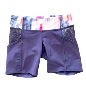 Lululemon Run: Dart and Dash Shorts Womens Size 6 Indigo Luxtreme Stretch W7388S